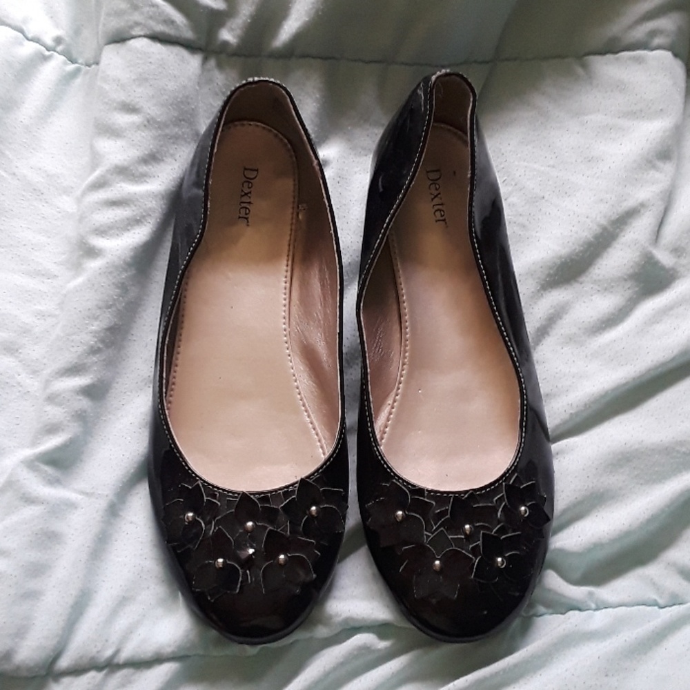 🎄Dexter shiny black dress shoes (s0015)